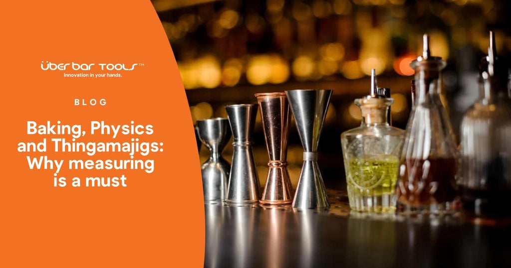 Jiggers and measuring bar tools for cocktails