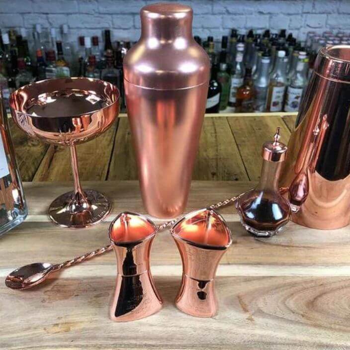 BarJigX with BarSpoon, M Shaker, Bitter Bottle and bar tools