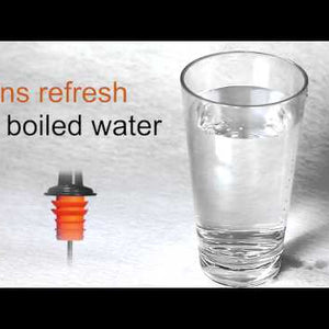 Hot water pour cleaner 