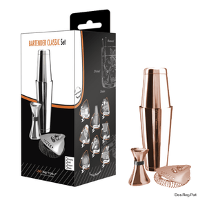 Bartender Classic Set Copper (Incl. Boston & Toby Tin w/ Weighted Base) - Überbartools™
