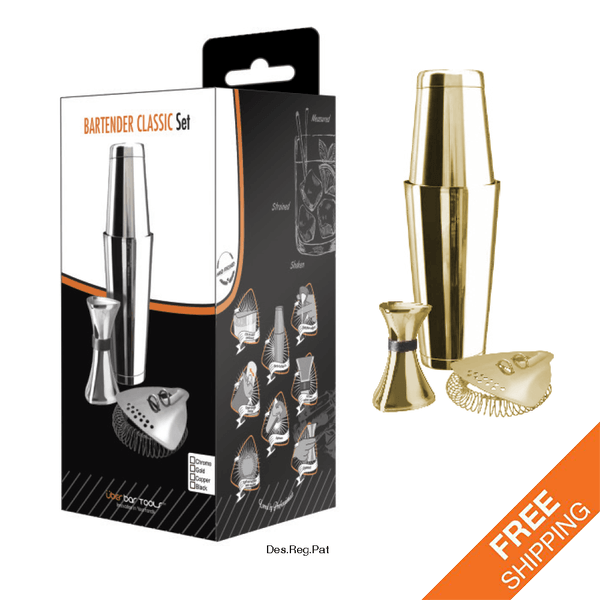 Bartender Classic Set Gold | Bartender Tools | Überbartools™