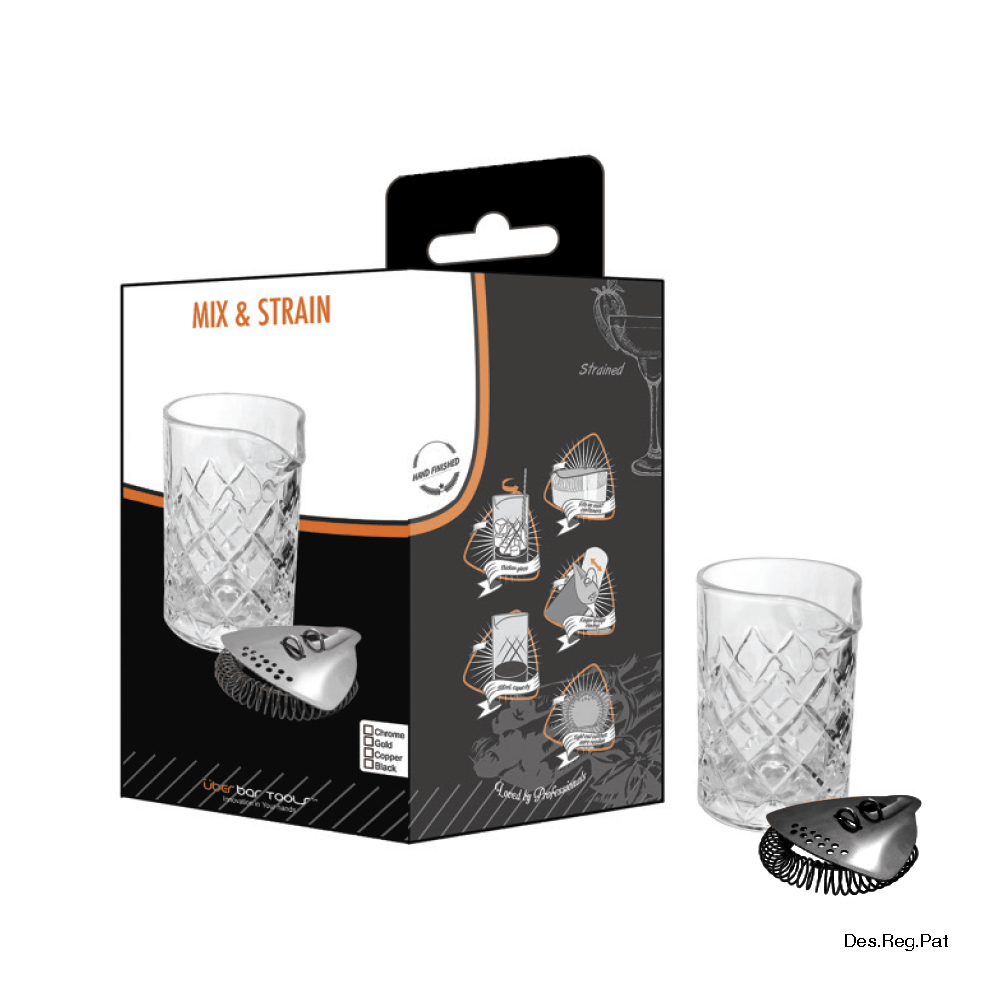 Mix & Strain Set Platinum Black - Überbartools™
