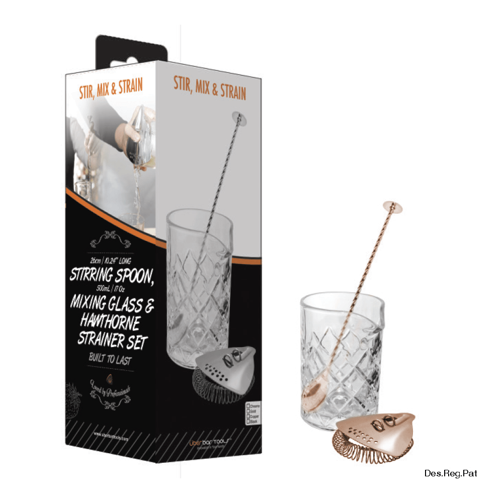 Stir, Mix & Strain Set Copper - Überbartools™
