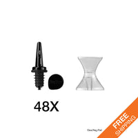 ProFlow™ Black 48 Pack with (Bonus 48 Dust Covers & 1 ProJig™) WORLD - Überbartools™